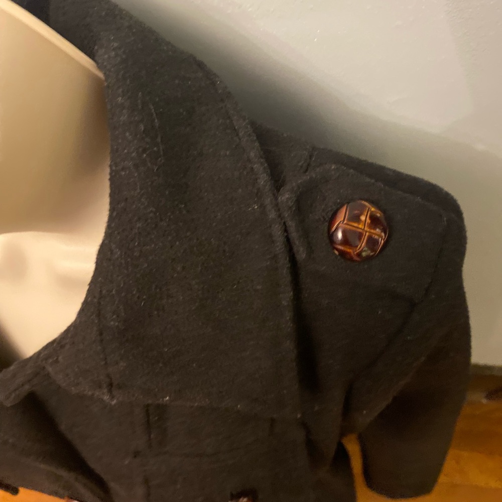 Ladies Wool Button Down Belted Jacket - image 2